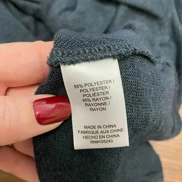 Bobeau short sleeve Caty t-shirt with knotted front size medium women’s - Picture 6 of 8